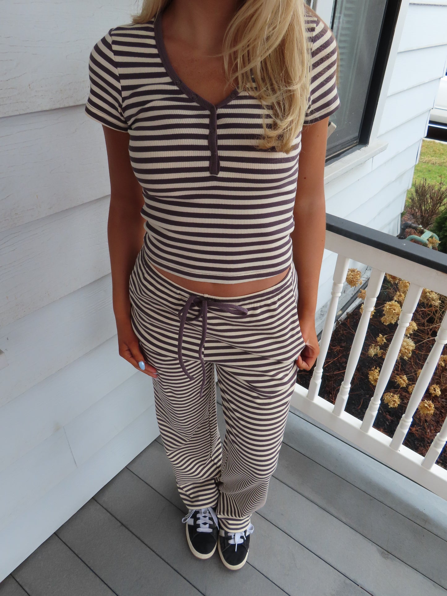 Bailey Stripe Snap Tee