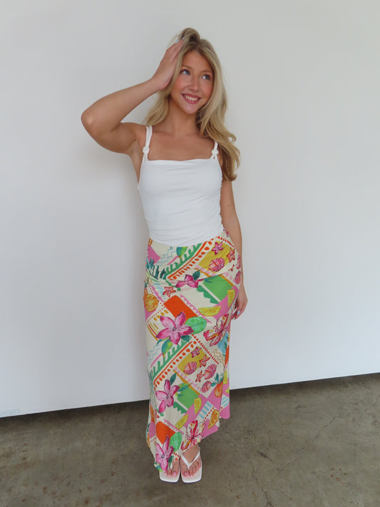 Tropical Maxi Skirt