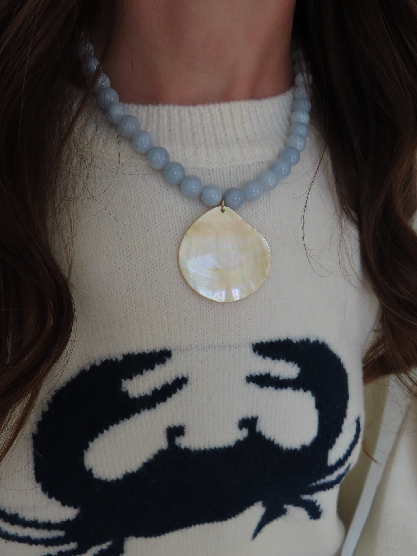 ALV Jewels Beaded Shell Necklace