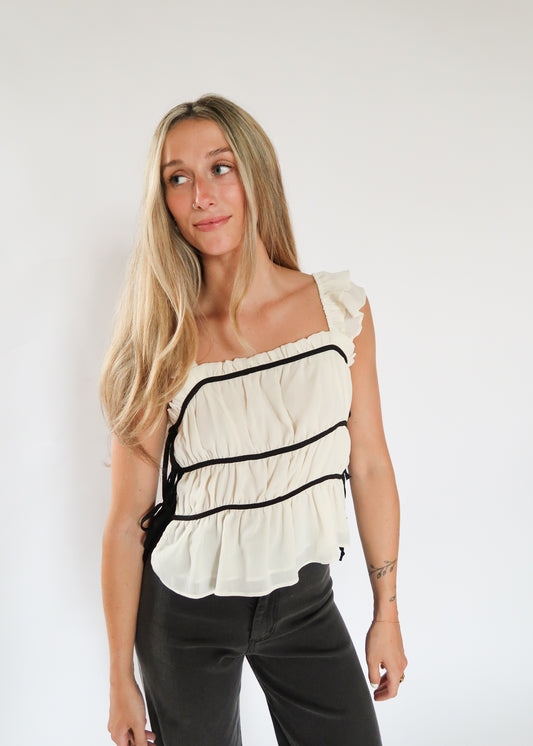 Avery Side Tie Top