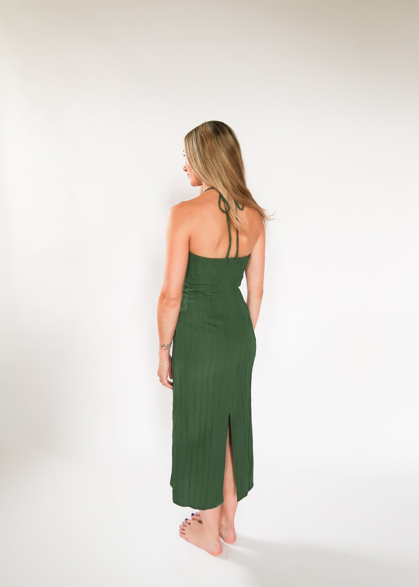 Ivy Halter Neck Midi Dress FINAL SALE