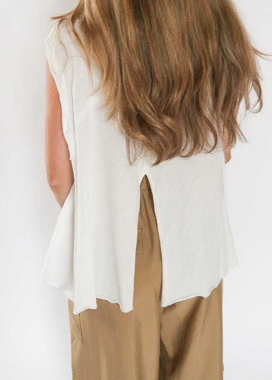 Jersey Mock Neck Top