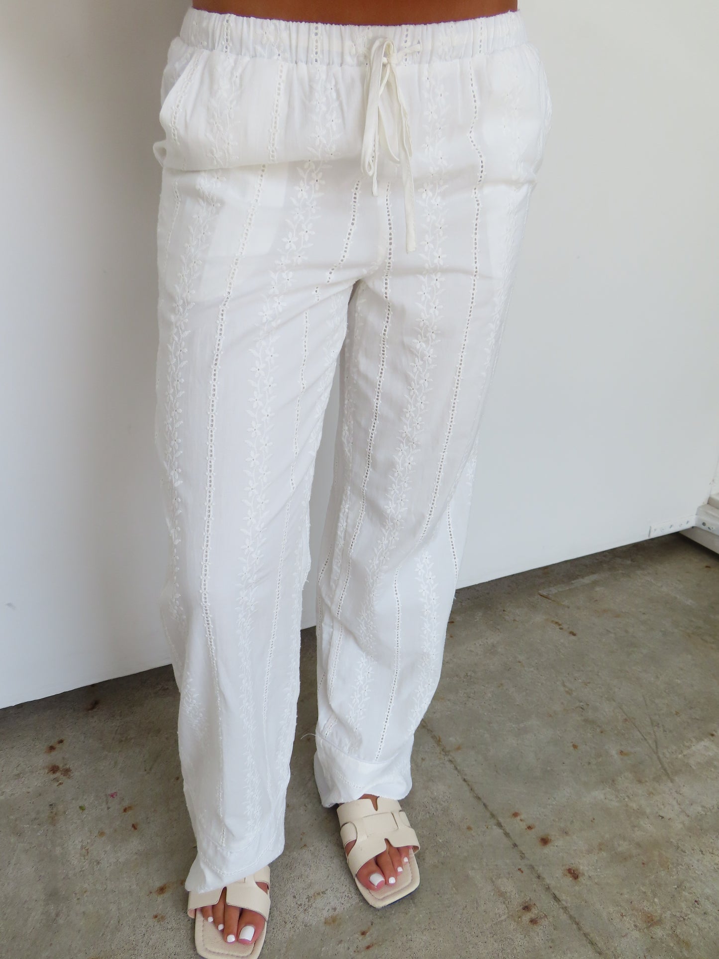 Sarah Broderie Pants