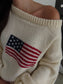 American Flag Sweater