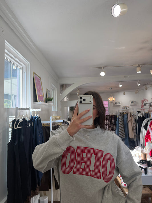 Gingham Ohio Mockneck