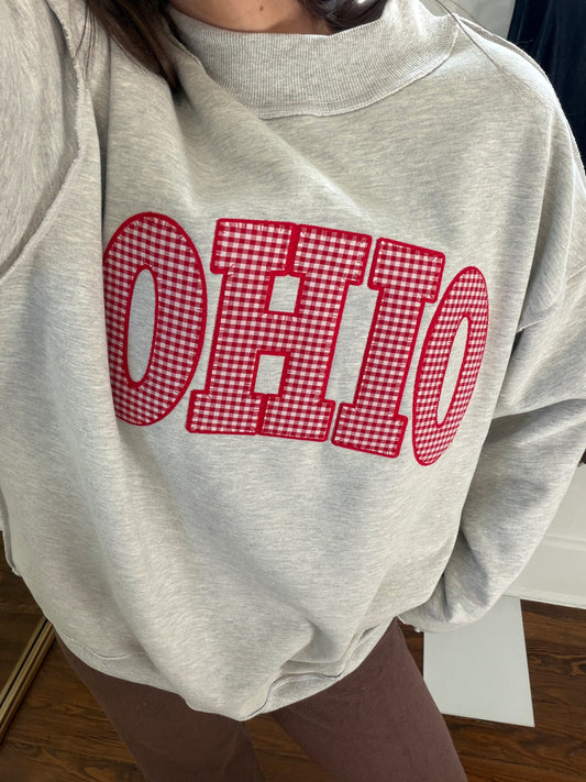 Gingham Ohio Mockneck