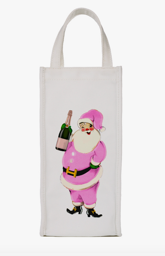 Champagne Santa Wine Bag