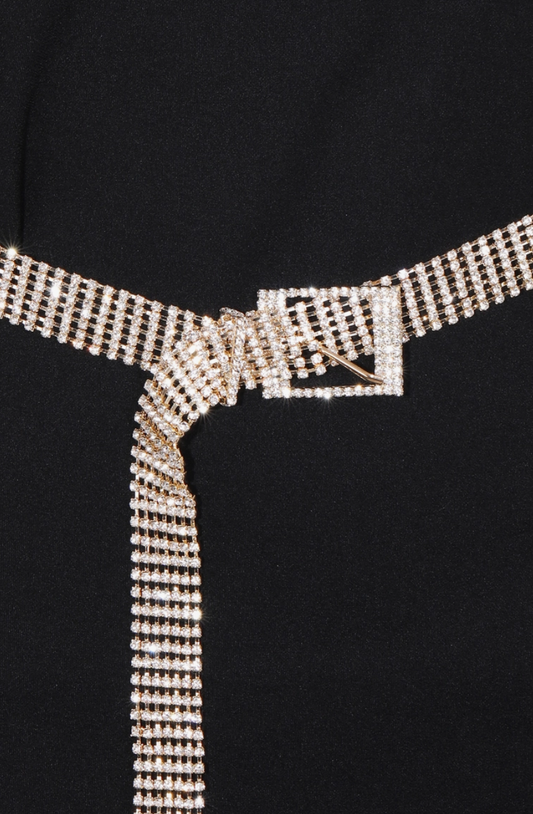 Gold Rhinestone Belt