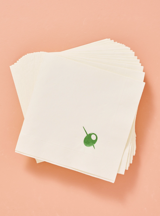 Olive Cocktail Napkins