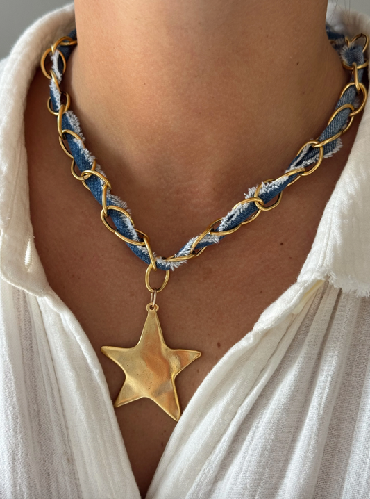 ALV Jewels Denim Star Necklace
