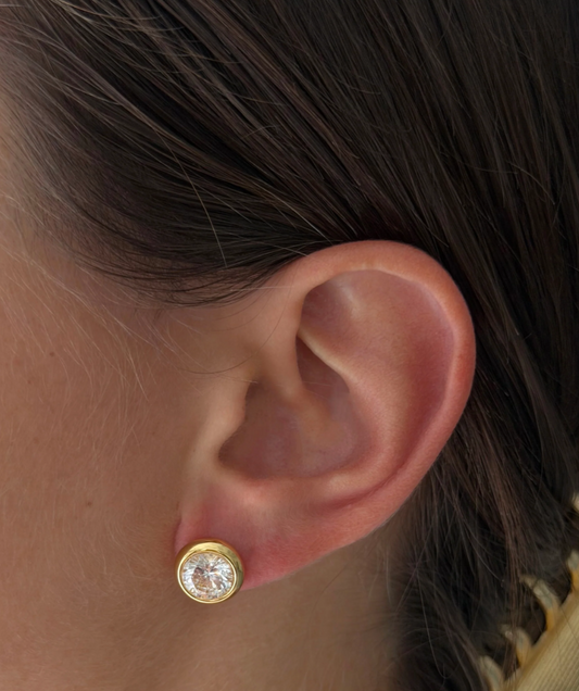 ALV Jewels Diamond Bezel Studs