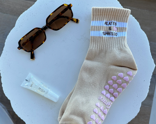 Espresso Pilates Socks