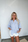 Summer Blue Striped Top
