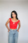 Cherry Knitted Crop Top FINAL SALE