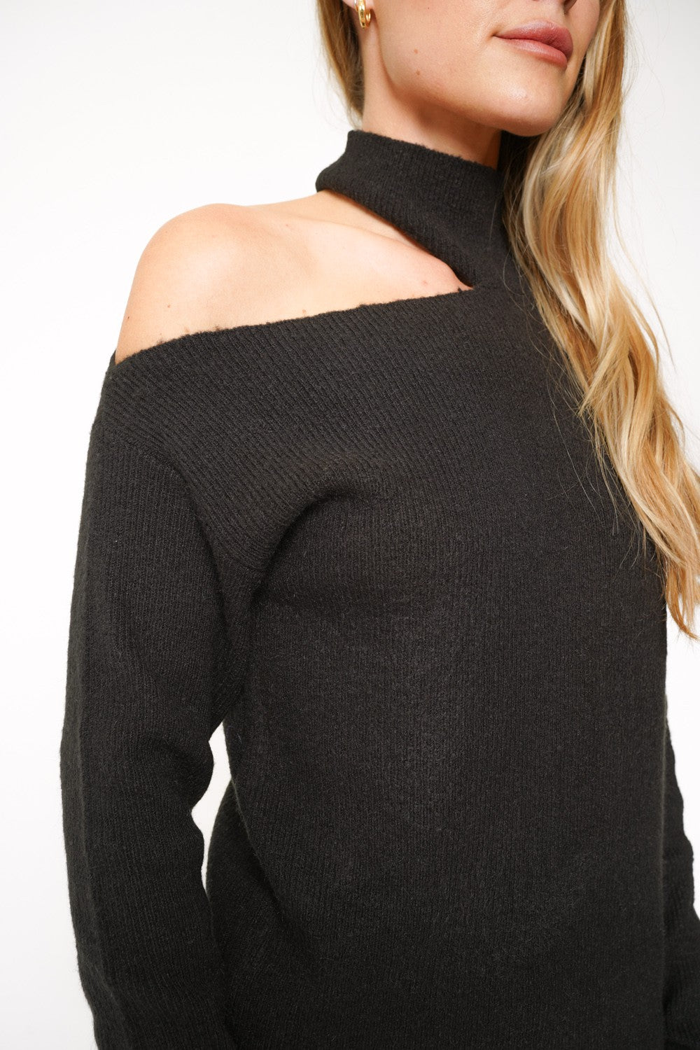 Betty Cutout Shoulder Sweater FINAL SALE