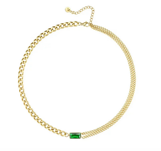 Emerald Chain Necklace
