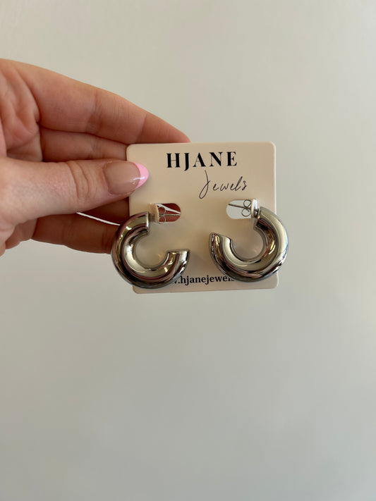 Silver Dani Hoops